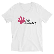 Load image into Gallery viewer, HUSA - Pink Panthers - Unisex V-Neck T-Shirt
